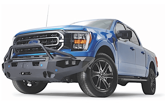 Fab Fours FF21-X4752-1 Ford F150 2021-2023 Matrix Front Bumper Winch Ready Pre-Runner Guard