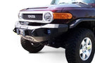 Road Armor Stealth FJ800B 2007-2014 Toyota FJ Cruiser Front Winch Ready Bumper No Guard, Black Finish and Round Fog Light Hole