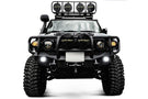Road Armor Stealth FJ801B 2007-2014 Toyota FJ Cruiser Front Winch Ready Bumper Titan II Grille Guard, Black Finish and Round Fog Light Hole