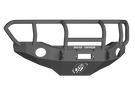 Road Armor Stealth FJ801B 2007-2014 Toyota FJ Cruiser Front Winch Ready Bumper Titan II Grille Guard, Black Finish and Round Fog Light Hole