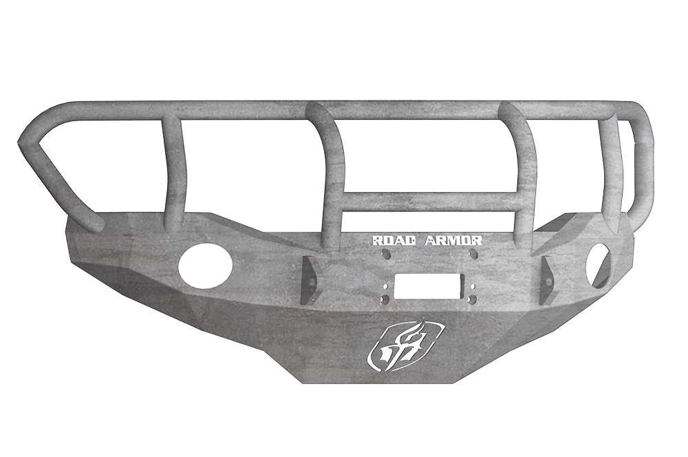 Road Armor FJ801Z 2006-2017 Toyota FJ Cruiser Front Bumper, Raw, Titan II Guard, Stealth Series, Round Fog Light Hole, Winch-Ready