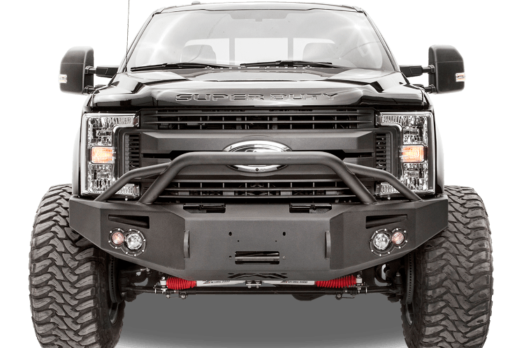 Fab Fours FS05-A1252-1 Front Bumper Ford F450/F550 Superduty 2005-2007 Winch Ready with Pre-Runner Guard Premium