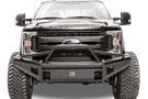 Fab Fours FS08-Q1962-1 Front Bumper Ford F250/F350 Superduty 2008-2010 Pre-Runner Guard with Tow Hooks Black Steel Elite
