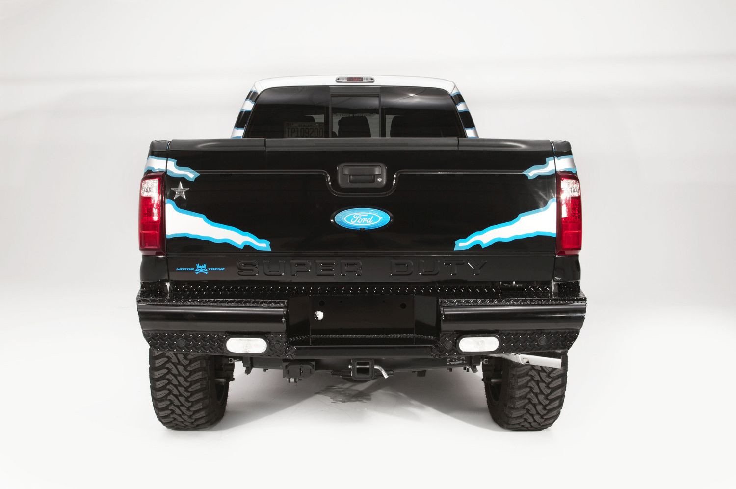 Fab Fours Black Steel Rear Bumper 1999-2016 FORD SD F-250/F-350 FS08-T1350-1 - BumperOnly