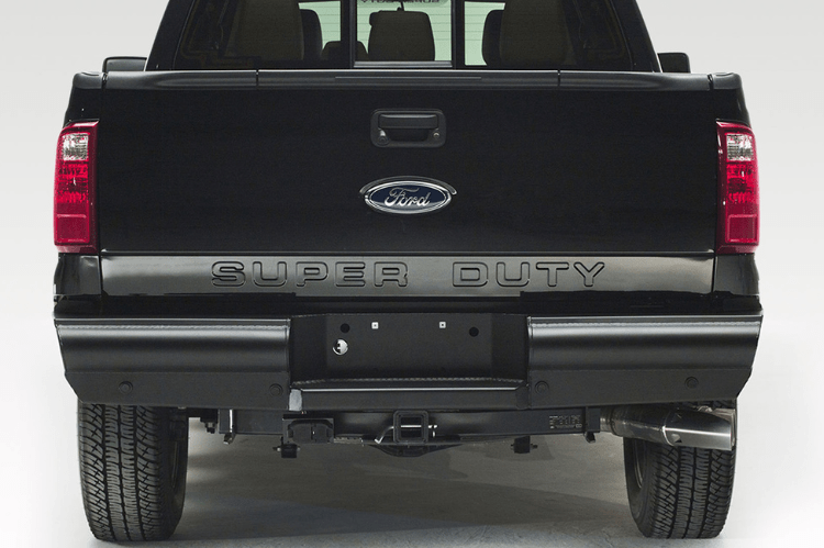 Fab Fours Black Steel Elite Rear Bumper 1999-2016 Ford F250/F350 Super ...