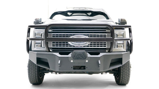 Fab Fours FS17-A4260-1 Ford F450/F550 Superduty 2017-2022 Premium Front Bumper Winch Ready with Full Guard