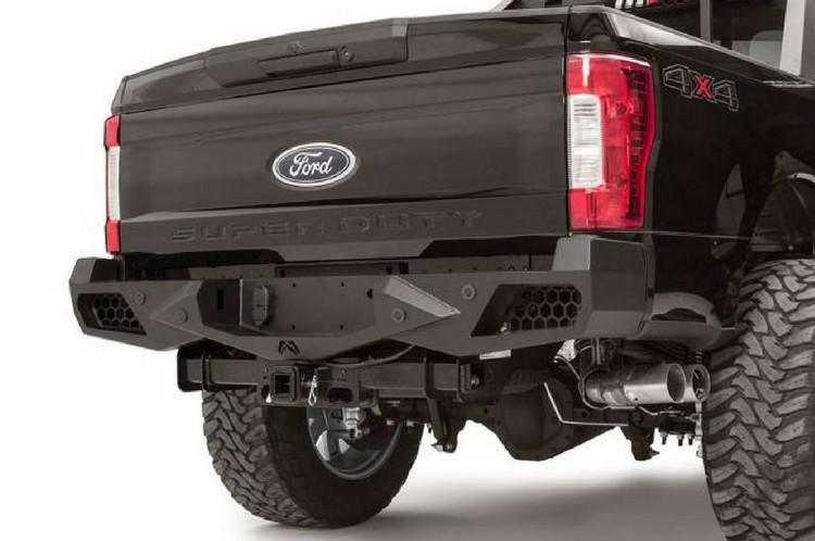 Fab Fours FS17-E4151-1 Ford F250/F350 Superduty 2017-2020 Vengeance Rear Bumper with Sensor