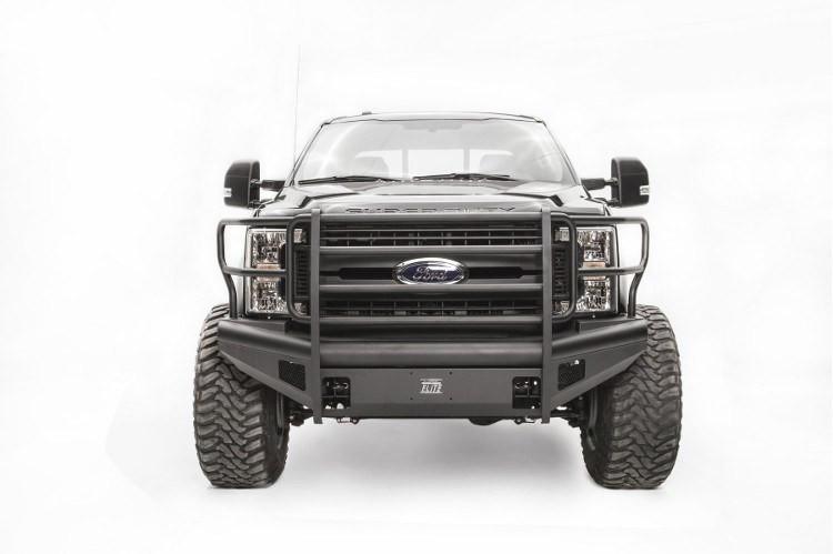 Fab Fours Ford F450/F550 Superduty 2017 Front Bumper Full Guard with Tow Hooks FS17-Q4160-1