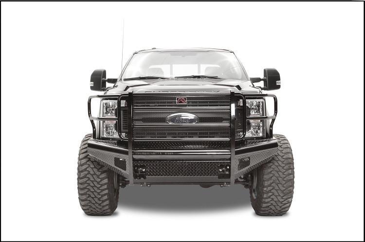 Fab Fours FS17-S4160-1 Ford F250/F350 Superduty 2017-2019 Black Steel Front Bumper with Full Guard