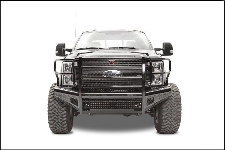 Fab Fours FS17-S4160-1 Ford F250/F350 Superduty 2017-2019 Black Steel Front Bumper with Full Guard