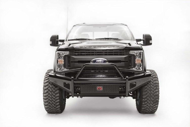 Fab Fours FS17-S4162-1 Ford F450/F550 Superduty 2017-2022 Black Steel Front Bumper with Pre-Runner Guard