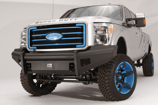 Fab Fours FS99-Q1661-1 Ford F250/F350 Superduty 1999-2004 Black Steel Elite Front Bumper No Guard with Tow Hooks