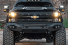 Fab Fours Matrix winch-ready front bumper for 2015–2019 Chevy Silverado HD – heavy-duty aftermarket upgrade