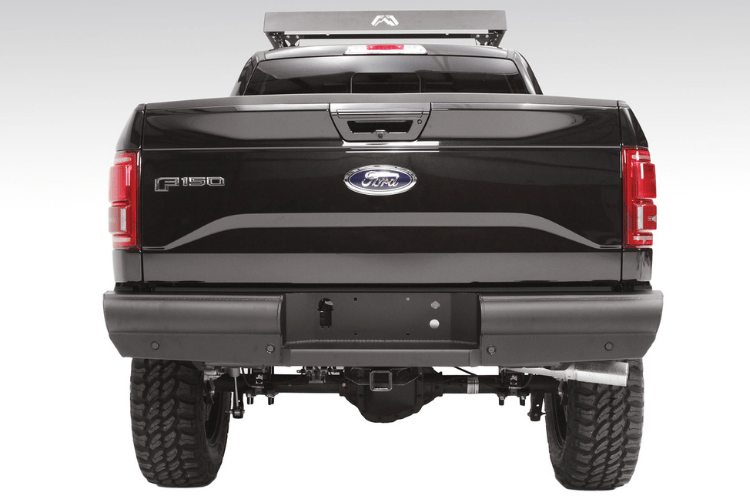 Fab-Fours-FF09-U1750-1-Ford-F150-2009-2014-Black-Steel-Elite-Rear-Bumper-2