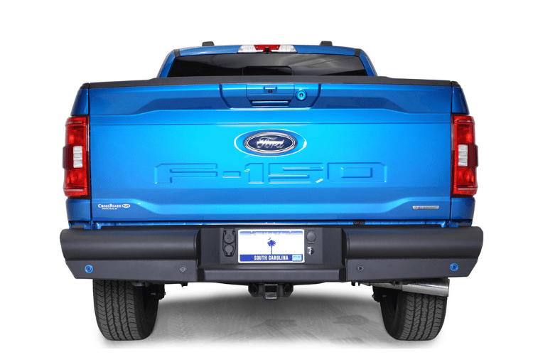 Fab-Fours-FF21-U5050-1-Ford-F150-2021-2022-Black-Steel-Elite-Rear-Bumper-1