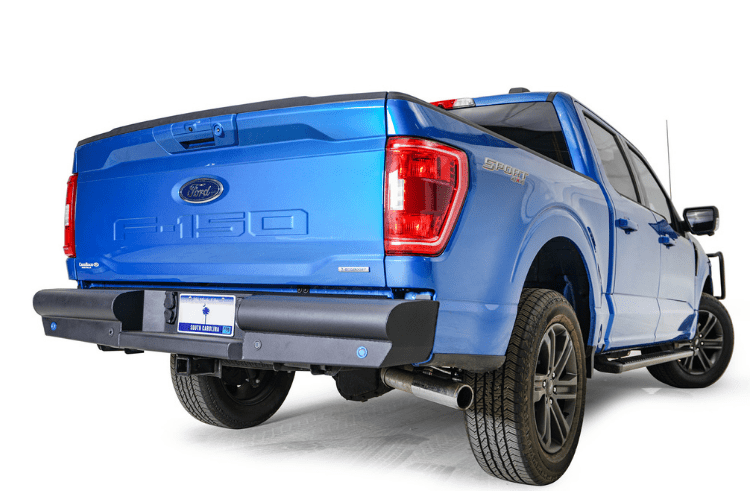 Fab-Fours-FF21-U5050-1-Ford-F150-2021-2022-Black-Steel-Elite-Rear-Bumper-2