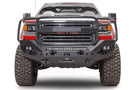 Fab Fours GM15 X2850 1 Matrix front bumper for GMC Sierra 2500 3500 with full guard and winch ready design
