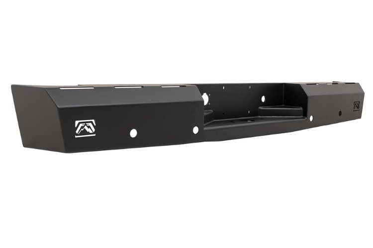 Fab Fours Red Steel DR06-RT1050-1 steel rear bumper for Dodge Ram 2500/3500 HD 2003–2009, heavy-duty back bumper replacement.