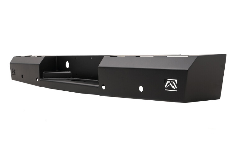 Fab Fours Red Steel DR06-RT1050-1 steel rear bumper for Dodge Ram 2500/3500 HD 2003–2009, heavy-duty back bumper replacement.