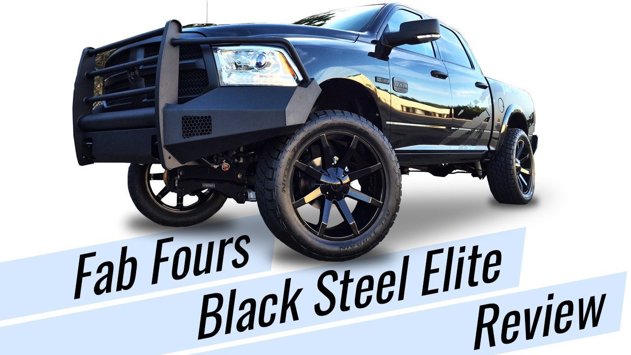 Fab Fours DR13-R2960-1 Black Steel Elite Dodge Ram 1500 Front