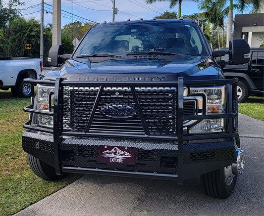 Summit bumper FSF201BL1C Ford F250 F350 Superduty Ranch Hand 2017–2022 with camera
Feature: Precision cutouts retain full camera visibility
