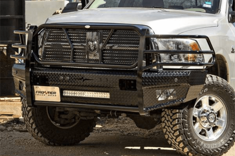 Frontier 300-41-0007 Original Dodge Ram 2500/3500 2010-2018 Front Bumper with Sensor Holes and Light Bar Option