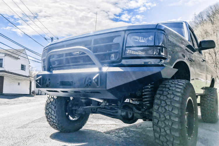 Affordable Offroad Fullfordfront Ford F250/F350 Superduty 1992-1996 Front Bumper Modular with Bull Bar