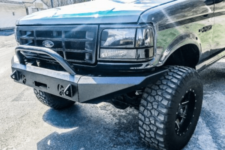 Affordable Offroad Fullfordfront Ford Bronco 1992-1996 Front Bumper Modular with Bull Bar