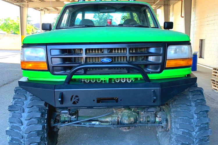 Affordable Offroad Fullfordfront Ford Bronco 1992-1996 Front Bumper Modular with Bull Bar