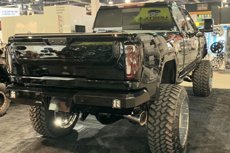 Fusion GMC Sierra 2500/3500 2020-2023 Rear Bumper Raw Finish 2020GMRB