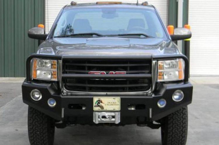 Buckstop GMC Sierra 2500/3500 2007-2010 Front Bumper Winch Ready with Tow Hooks G7CLS