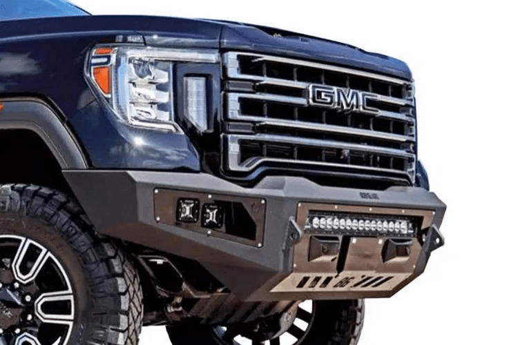 Bodyguard GAC20BN1T Chevy Silverado 2500/3500 2020-2023 A2L Base Front Bumper No Sensor  Single Light Bar Cutout