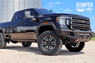 Bodyguard GAG20BY1T GMC Sierra 2500/3500 HD 2020-2023 A2L Base Front Bumper With Sensor Single Light Bar Cutout (Also fits GMC Sierra AT4)