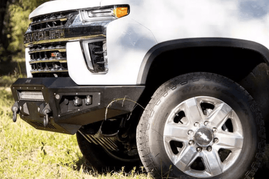 Bodyguard GAC20BY1T Chevy Silverado 2500/3500 2020-2023 A2L Base Front Bumper With Sensor  Single Light Bar Cutout