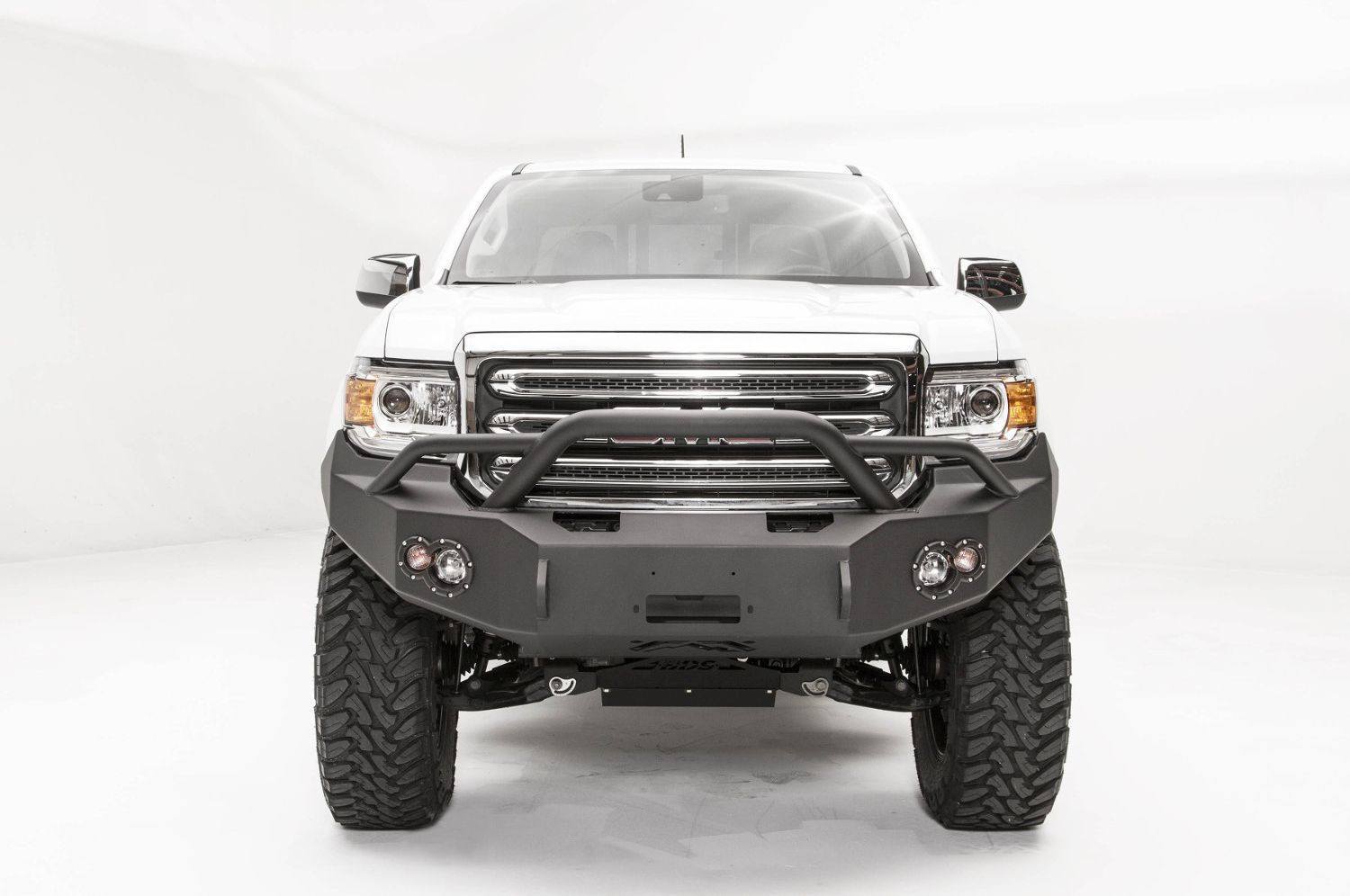 FabFours Premium Truck Front Bumper 2015-16 GMC Canyon GC15-H3452-1 - BumperOnly