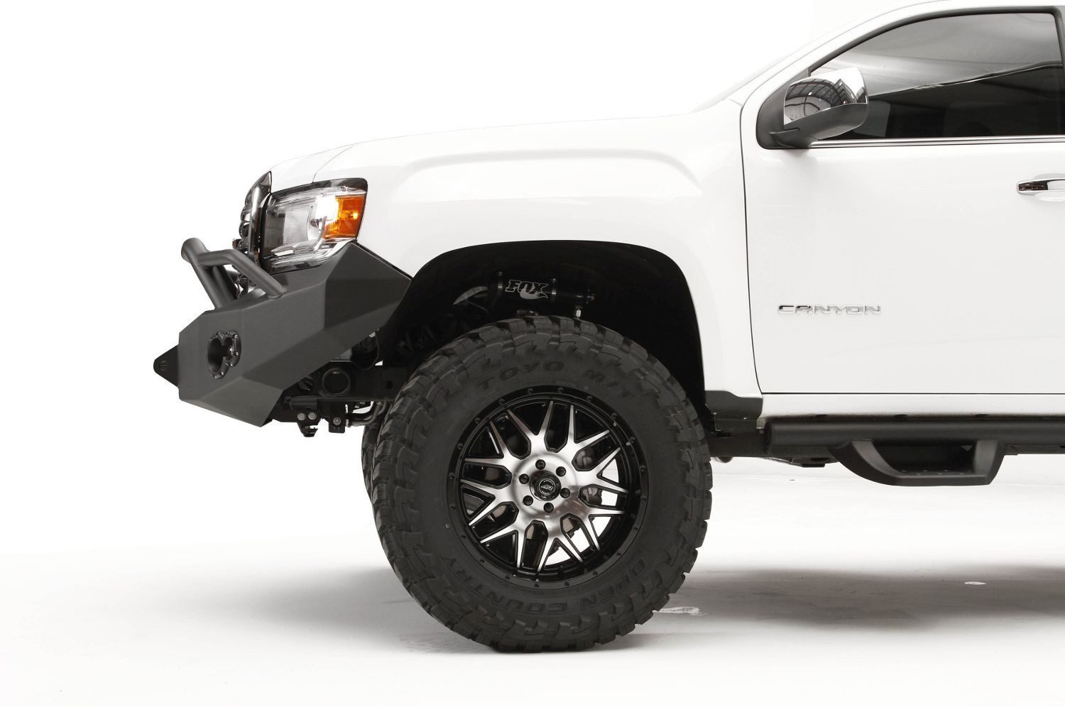 FabFours Premium Truck Front Bumper 2015-16 GMC Canyon GC15-H3452-1 - BumperOnly