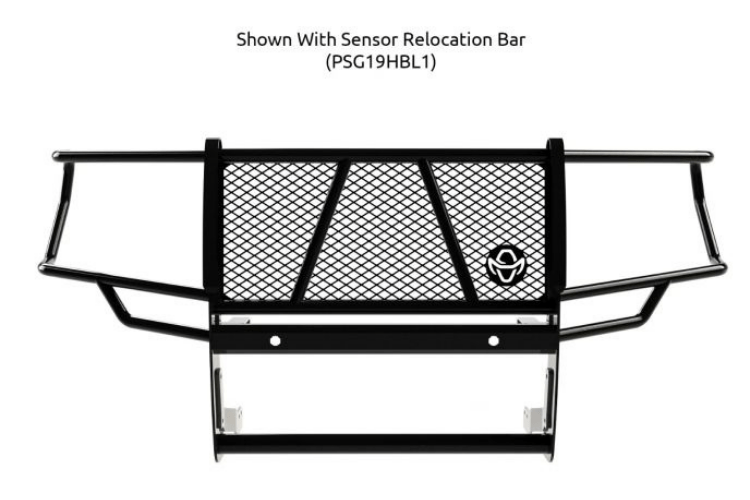 Heavy-duty front grille protection GGG201BL1 Ranch Hand for Sierra 2500/3500