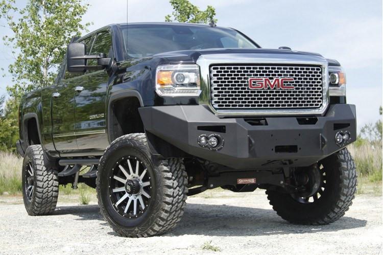Fab Fours GMC Sierra 2500/3500 2015-2019 Front Bumper Winch Ready No Guard GM14-A3151-1