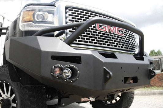 Fab Fours GMC Sierra 2500/3500 2015-2017 Front Bumper Winch Ready with Pre-Runner Guard GM14-A3152-1