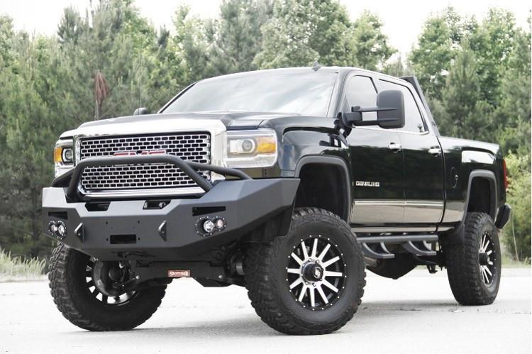 Fab Fours GMC Sierra 2500/3500 2015-2019 Front Bumper Winch Ready with Pre-Runner Guard GM14-A3152-1