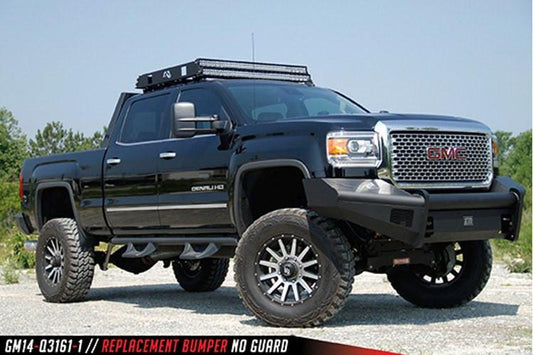 Fab Fours GMC Sierra 2500/3500 2015-2017 Front Bumper No Guard with Tow Hooks GM14-Q3161-1