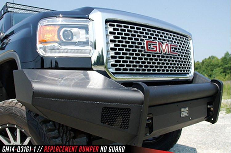 Fab Fours GMC Sierra 2500/3500 2015-2017 Front Bumper No Guard with Tow Hooks GM14-Q3161-1