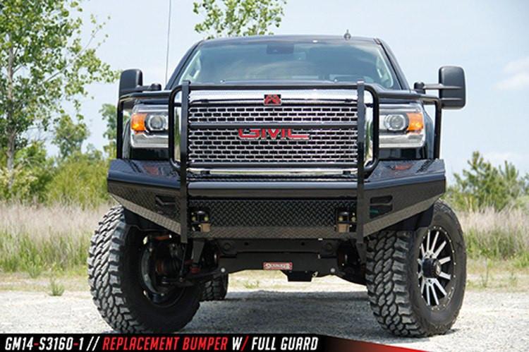 Fab Fours GMC Sierra 2500/3500 2015-2017 Front Bumper with Full Guard GM14-S3160-1