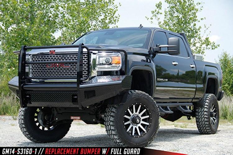 Fab Fours GMC Sierra 2500/3500 2015-2017 Front Bumper with Full Guard GM14-S3160-1
