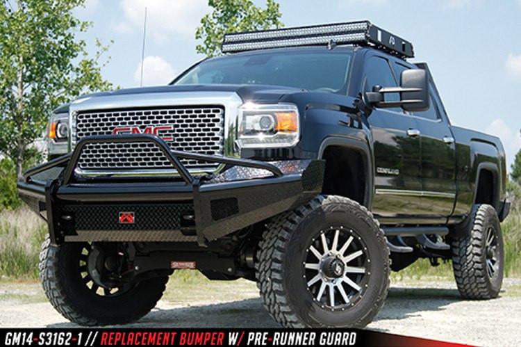 Fab Fours GMC Sierra 2500/3500 2015-2017 Front Bumper with Pre-Runner Guard GM14-S3162-1