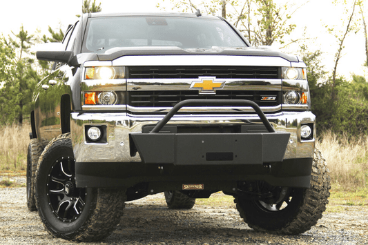 Fab Fours GM11-N2760-1 GMC Sierra 2500/3500 2011-2014 Winch Mount Front Bumper Large Frame