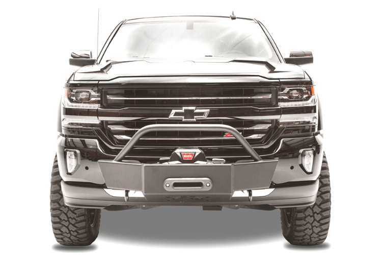 Fab Fours GM16-N3350-1 Chevy Silverado 1500 2016-2018 Winch Mount Front Bumper Winch Ready with Pre-Runner Guard
