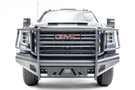 Fab Fours Black Steel Elite Front Bumper with Sensor Full Guard for 2020-2023 GMC Sierra 2500/3500