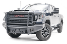 Fab Fours Black Steel Elite Front Bumper with Sensor Full Guard for 2020-2023 GMC Sierra 2500/3500
