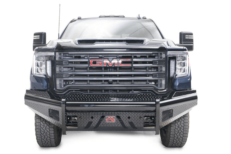 Fab Fours GM20-S5061-1 GMC Sierra 2500/3500 2020-2023 Black Steel Front Bumper With Sensor No Guard